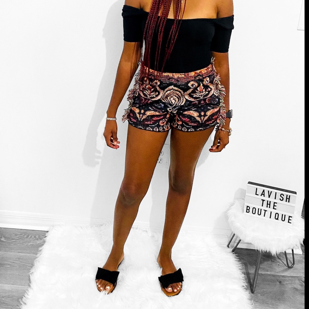 Fringe shorts